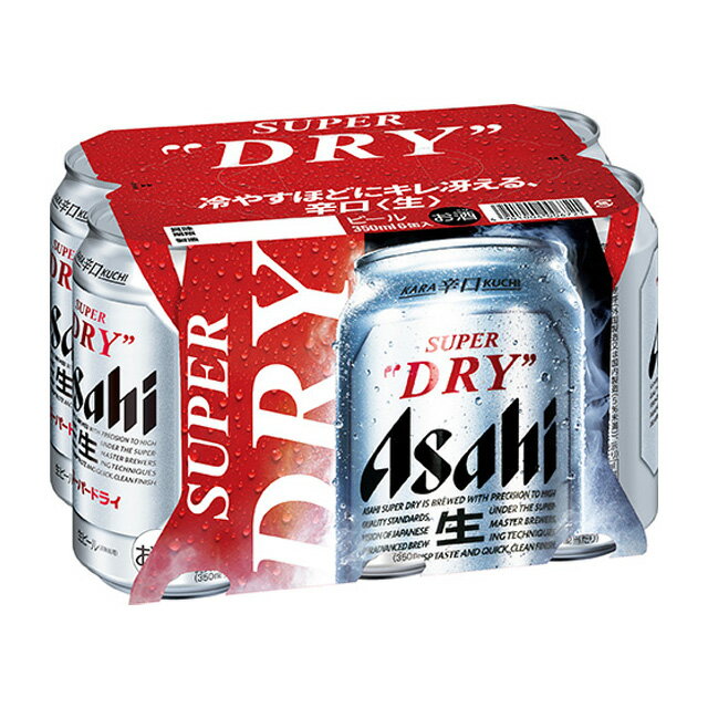 楽天市場】アサヒスーパードライ 350ml 24本 6缶パックの通販