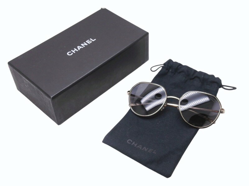 楽天市場】シャネル サングラス ゴールドの通販
