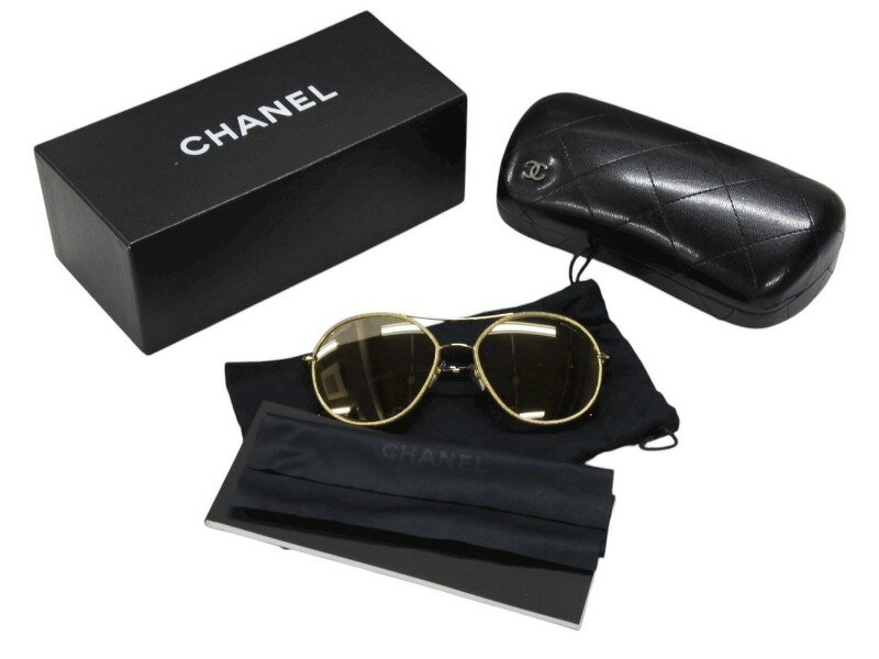 楽天市場】サングラス（ブランドシャネル・カラーゴールド）（眼鏡
