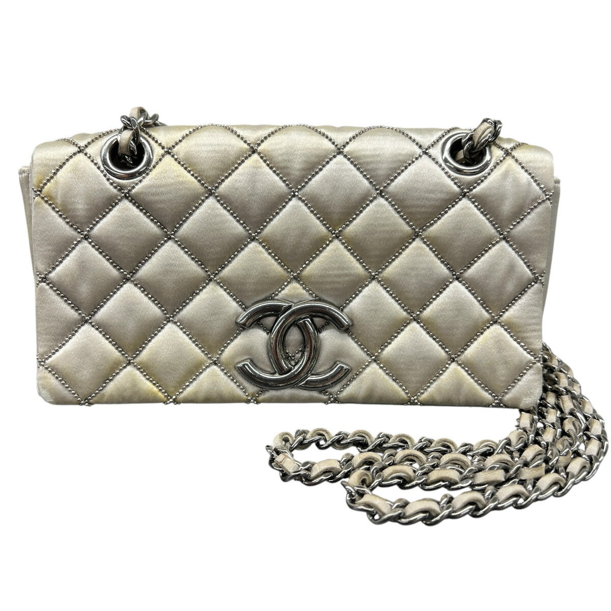 楽天市場】シャネル サテン マトラッセ チェーンショルダーバッグの通販