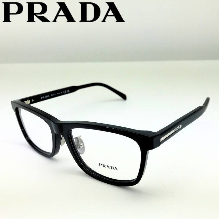 プラダ ブラックフレーム 度なし 眼鏡 ユニセックスVPR01S 年末最終