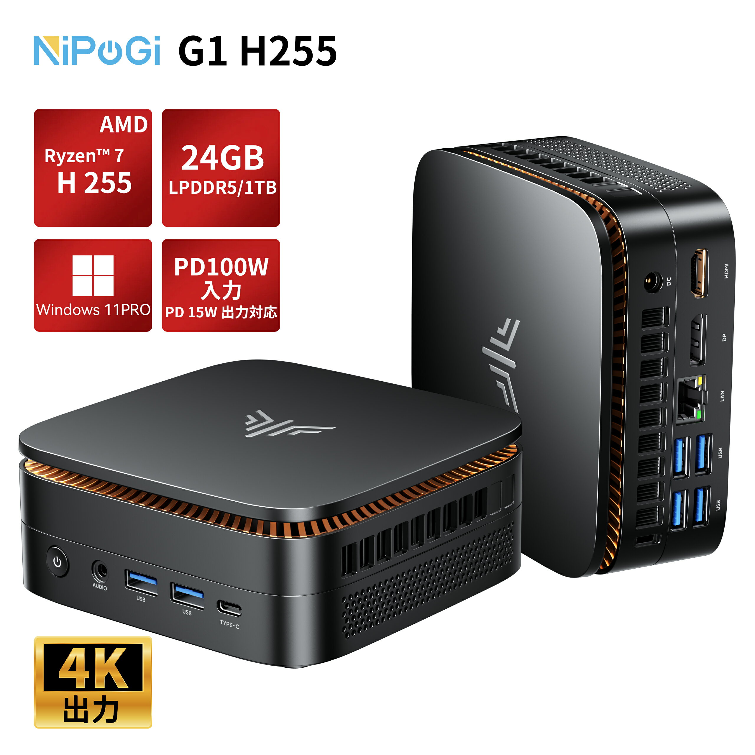 楽天市場】NiPoGi ミニPC Windows11 N5105 16GB 512GB SSDの通販