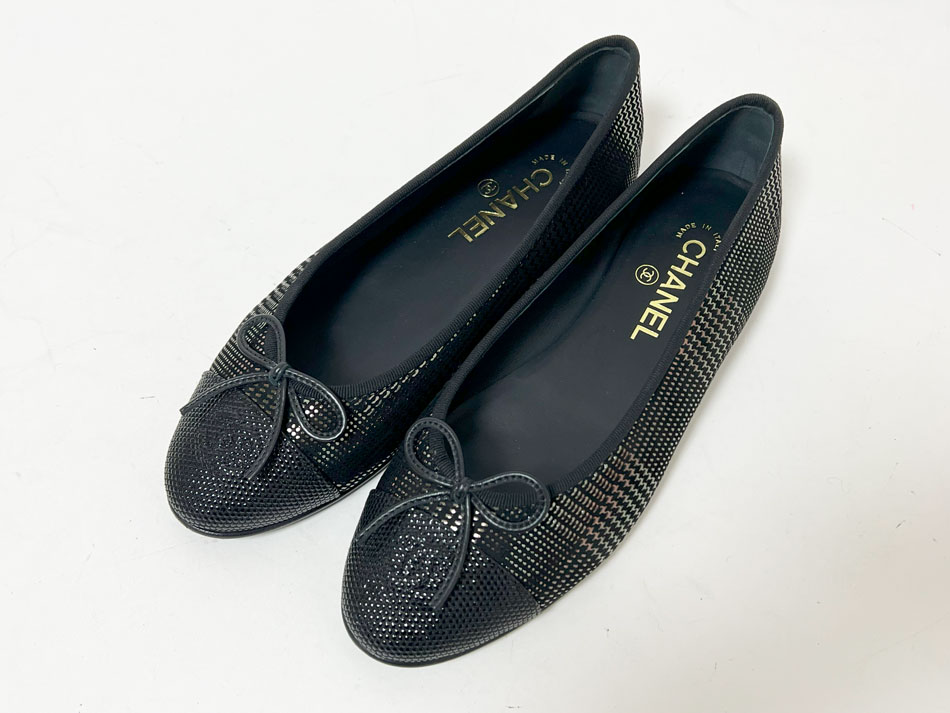 CHANEL バレリーナ 37.5 Black 美品✴︎ 【公式通販】