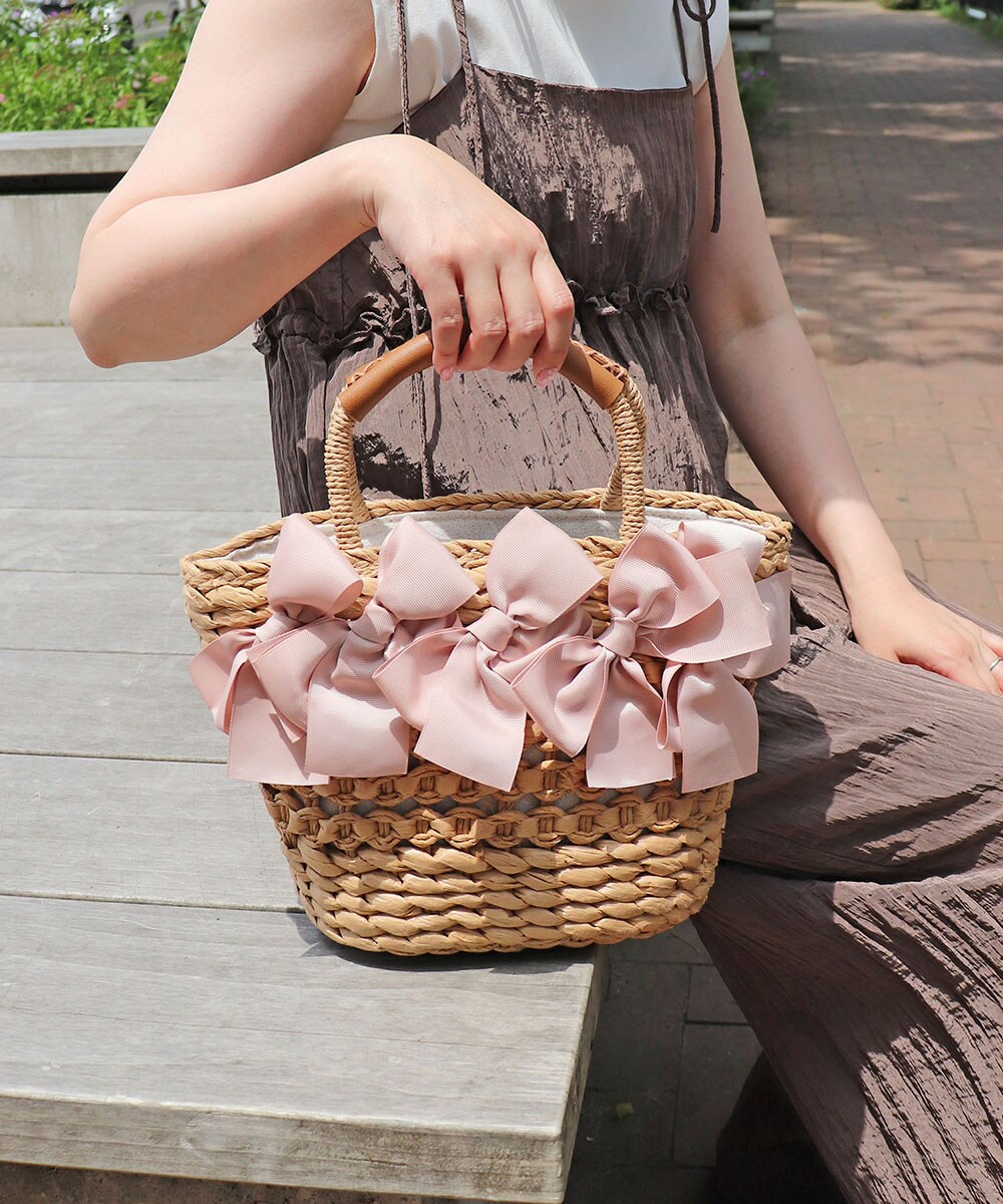 katespade かごバッグ リボン ケイトスペード バイカラー Kate Spadeの