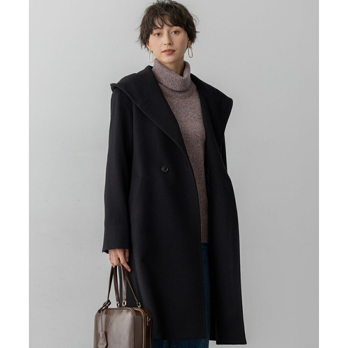 楽天市場】ウールアンゴラビーバー フーデッドコート 23区の通販