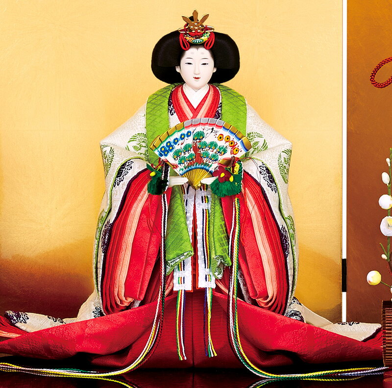 雛人形 吉徳大光 ひな人形 平飾り 親王飾り 立雛 立姿雛 束帯十二単