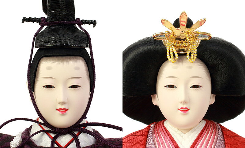 雛人形 ひな人形 平飾り 親王飾り 立雛 平安優香作 花ごろも 正絹 京十