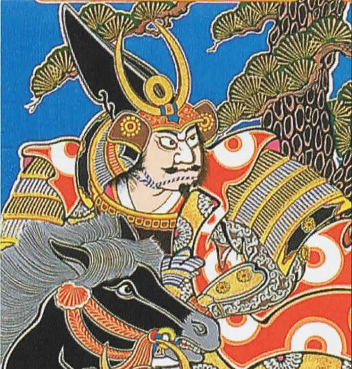 武者絵のぼり 大畑 武者幟 加藤清正 5.4m 家紋・名入れ代込 【2026年度