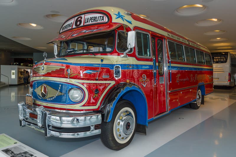 Vintage Bus Mercedes-Benz LO 1112 Omnibus, 1969 Editorial Stock