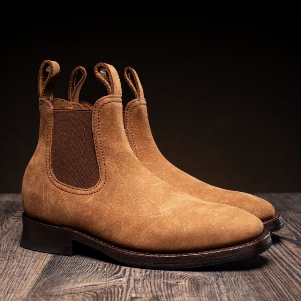 Men's Journeyman Boot In Tan Snuff Kudu Leather - Thursday