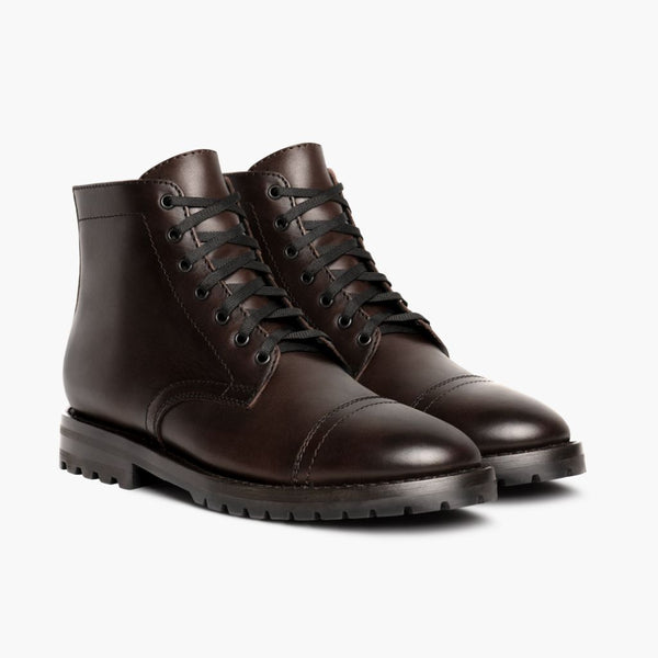 Men's Casa Moto Zip-Up Boot in Brown 'Old English' Leather - Thursday