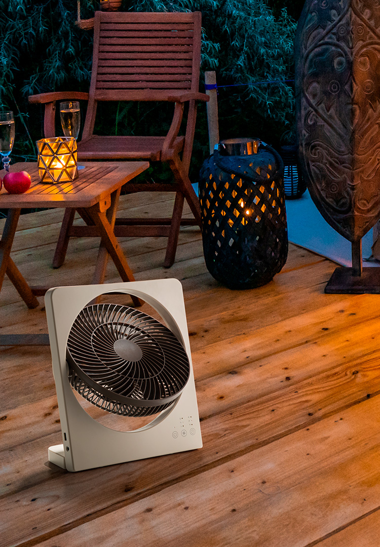 CORDLESS BOX FAN（充電式 コードレスボックスファン）｜PRODUCT