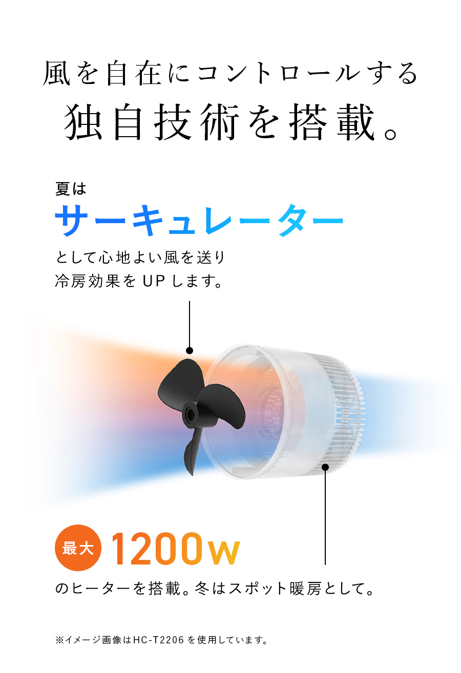 HC-T2016 3Dデュアルサーキュレーター ヒート&クール | THREEUP公式