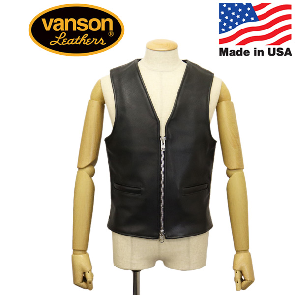 正規取扱店 VANSON (バンソン) 限定別注 21103T1 レザーベスト