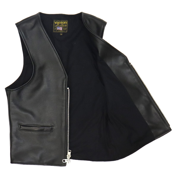 正規取扱店 VANSON (バンソン) 限定別注 21103T1 レザーベスト