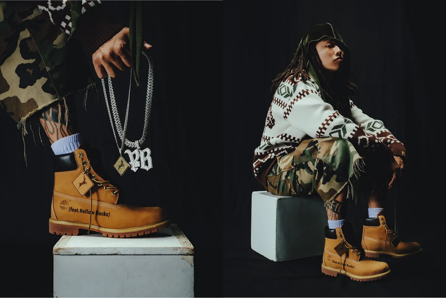 Timberlandとラッパー ¥ellow Bucksのコラボレーション