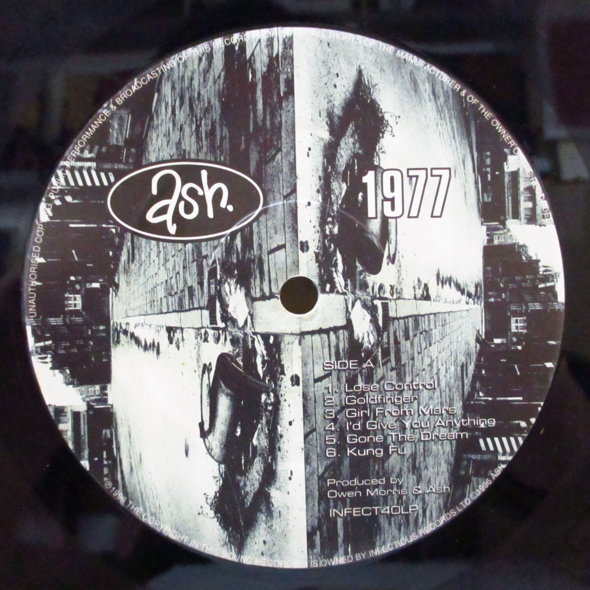 ASH (アッシュ) - 1977 (UK オリジナル LP+インナー/レアステッカー