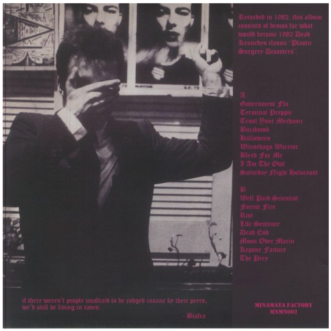 DEAD KENNEDYS (デッド・ケネディーズ) - Demos 1982 (Italy 限定再発