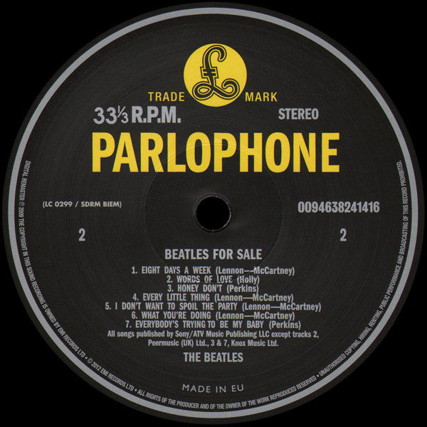 BEATLES (ビートルズ) - Beatles For Sale (UK-EU 限定リマスター再発