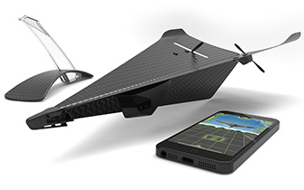 世界のドローン11】超軽量で耐久性の高いカーボン製紙飛行機型ドローン