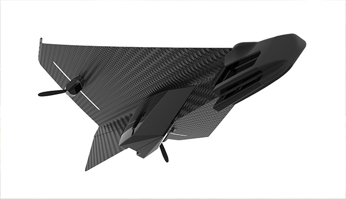 世界のドローン11】超軽量で耐久性の高いカーボン製紙飛行機型ドローン