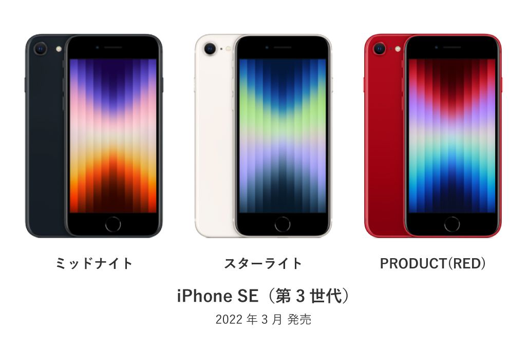 iPhone SEの第3世代と第2世代、8、13 miniを比較 サイズやスペックなど