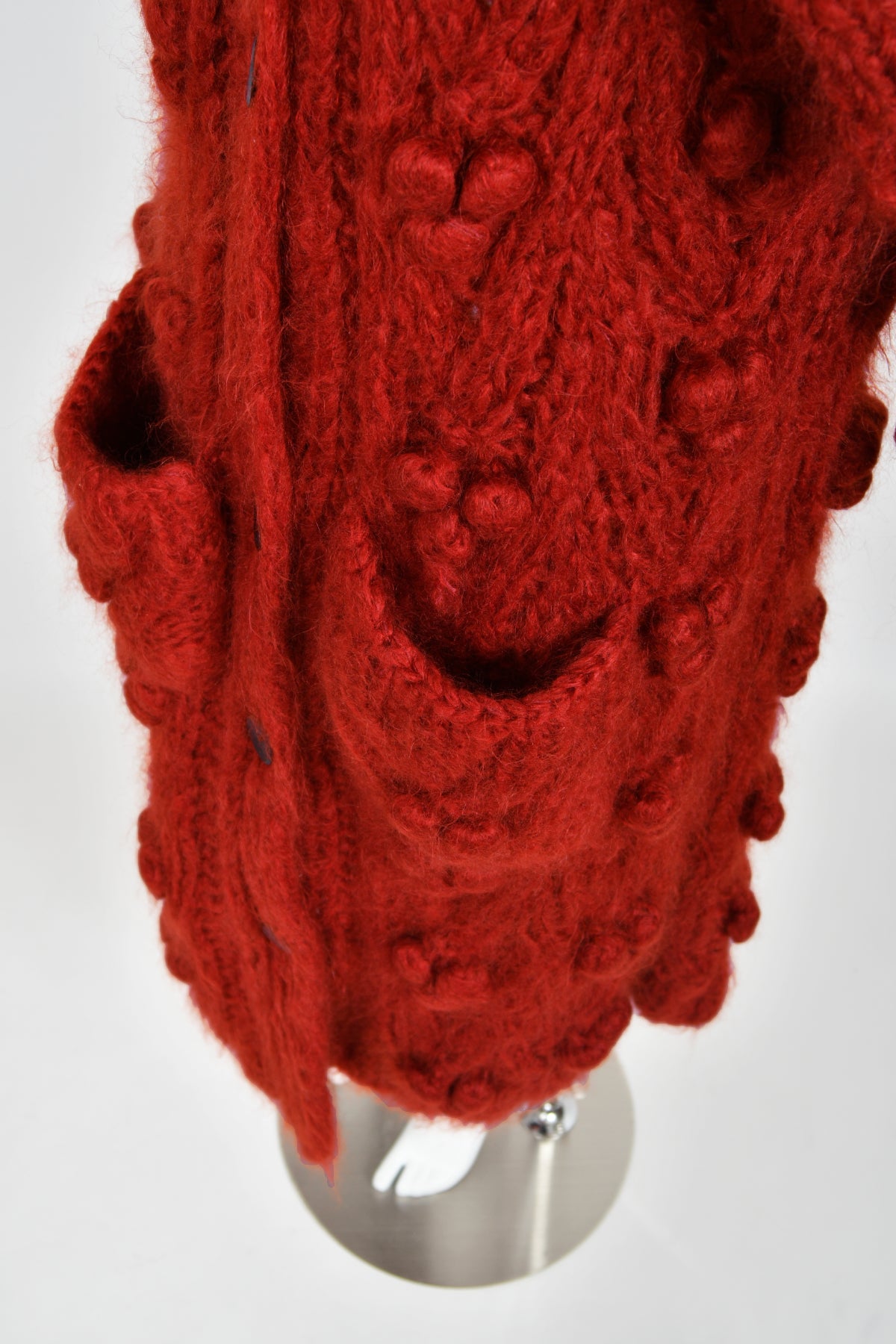 Vintage 1999 Christian Dior by John Galliano Wine Red Wool Knit