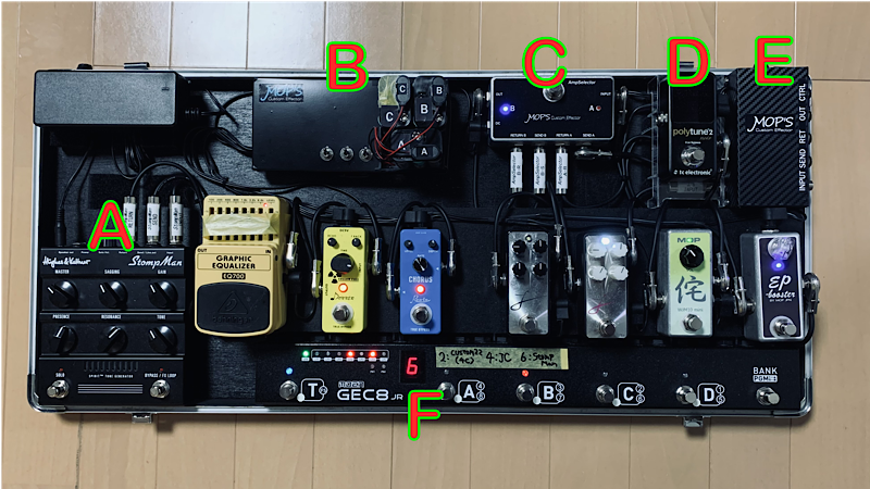 SPIRIT StompManをライブで活用するエフェクターボードを公開 | 青空