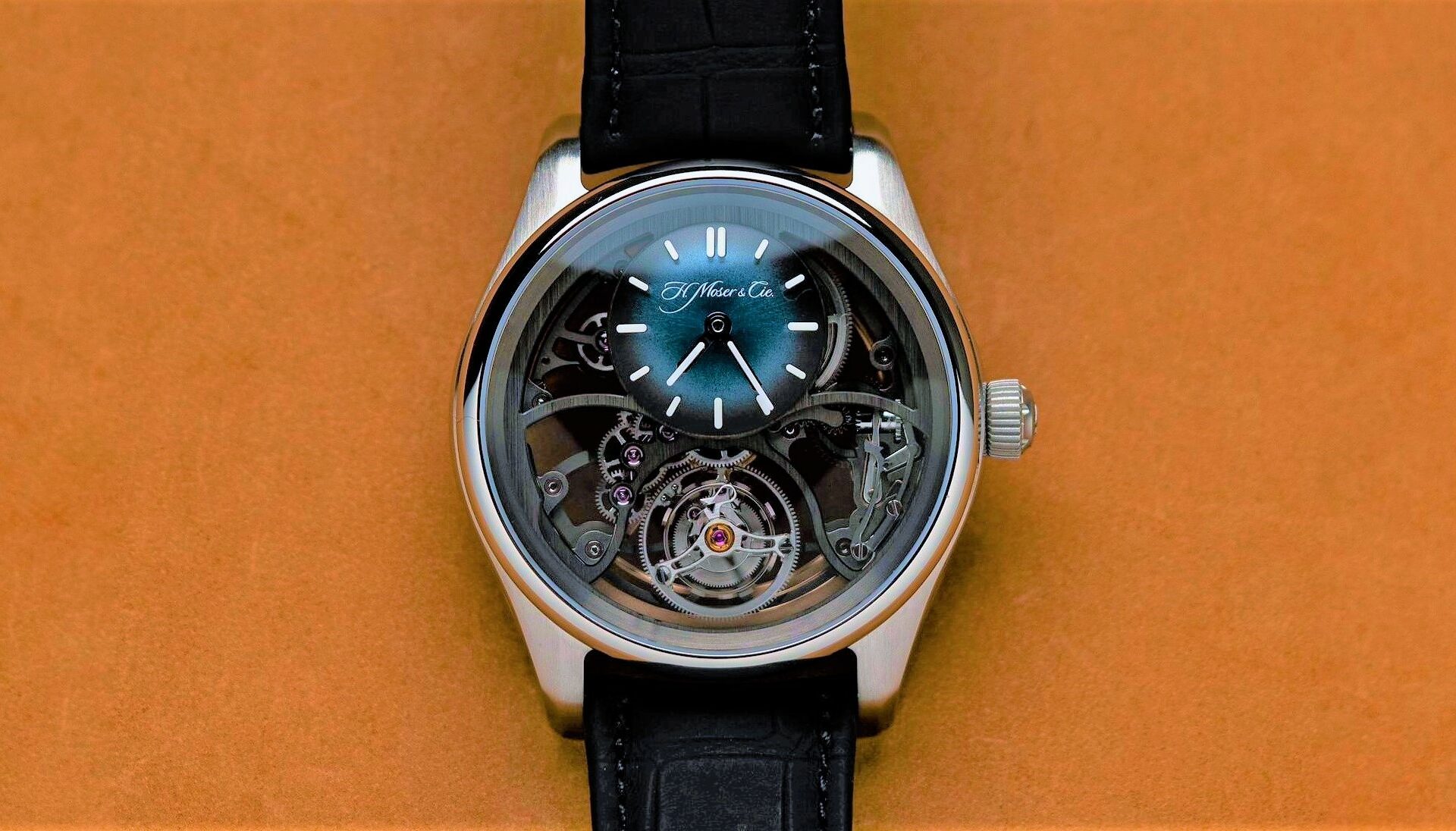 H.Moser & Cie. Pioneer Cylindrical Tourbillon Skeleton 3811-1200