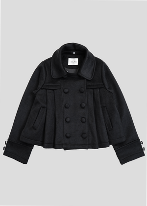 新色黒追加発売】grace fur collar wool coat – Tie.Me