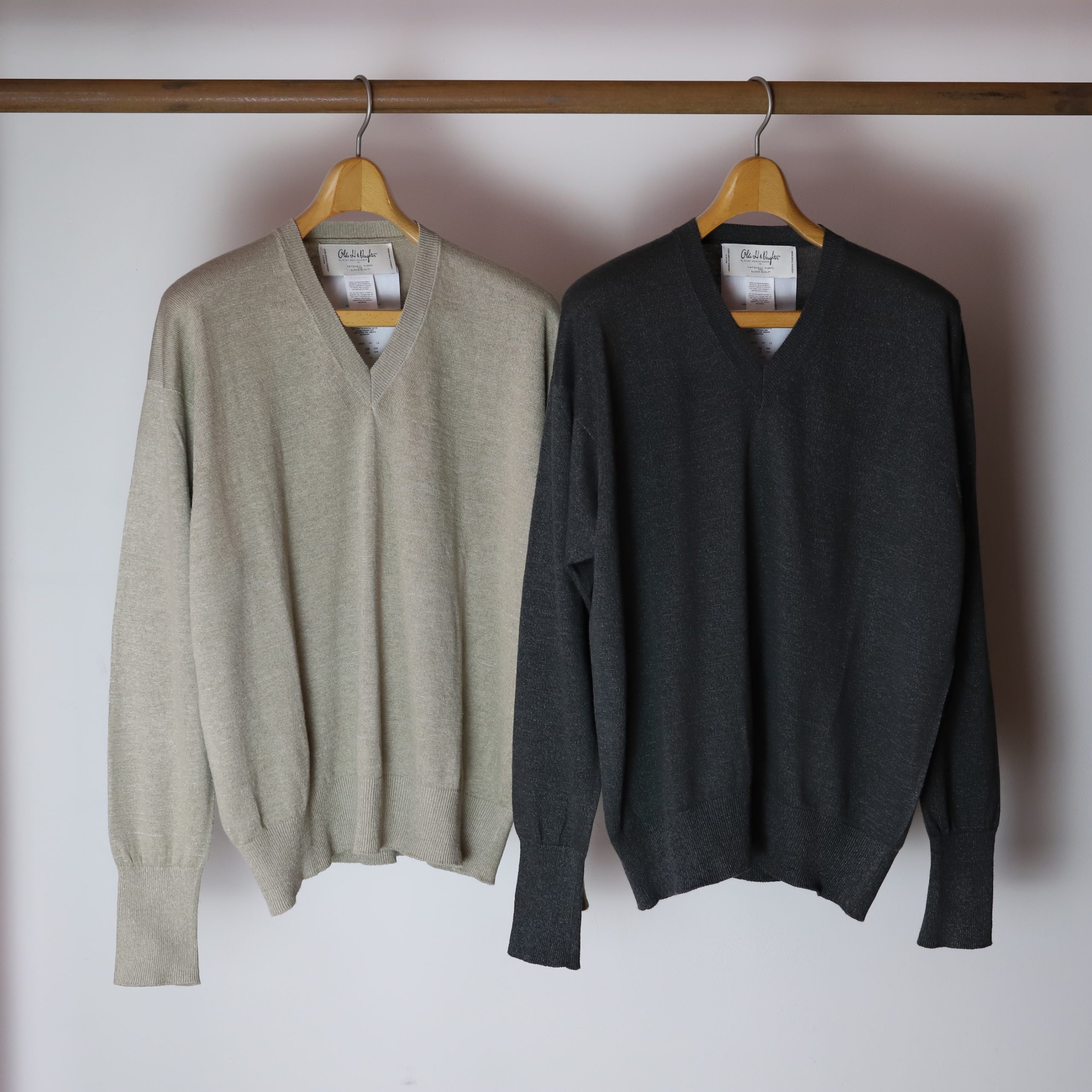Olde H & Daughter / LINEN×SILK V NECK PULL OVER | TIBETAN MARKET
