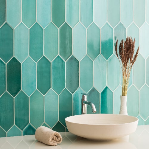 睡蓮-LH SULH-50 /ミックスグリーン | タイル販売の専門サイトなら