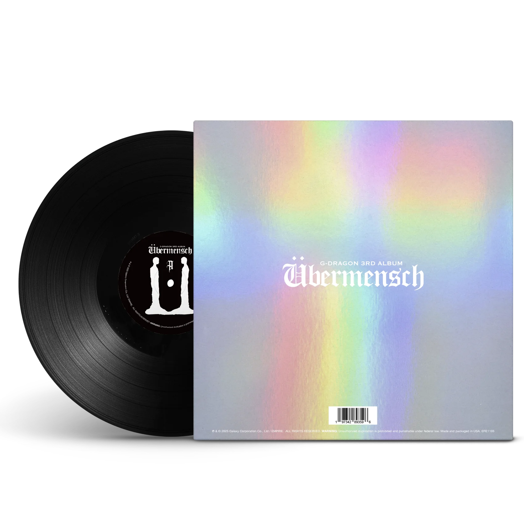 G-Dragon - Übermensch (DIE-CUT MIRRORBOARD) LP Vinyl Record