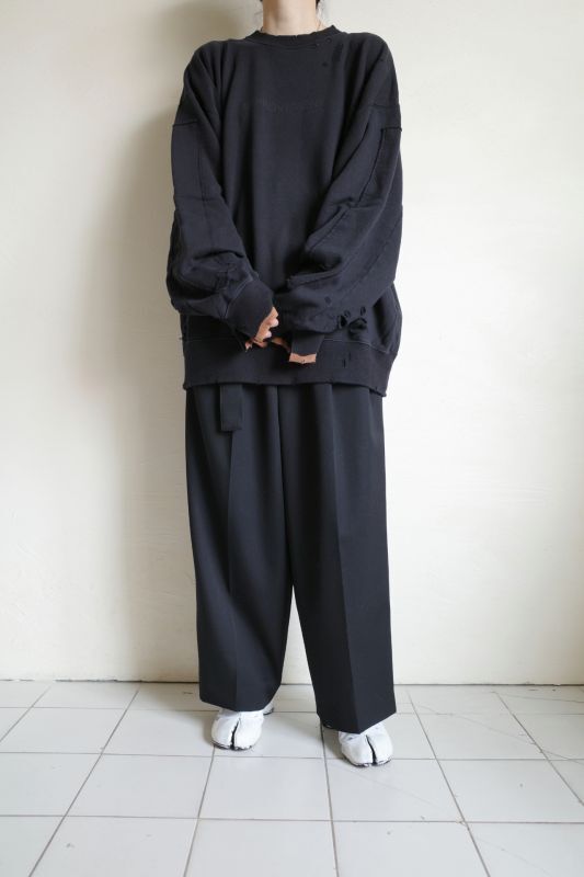 stein OVERSIZED REBUILD SWEAT LS・BLACK - tity