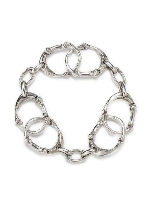 TAKAHIROMIYASHITATheSoloist. bone shaped carabiner bracelet.-S- - tity