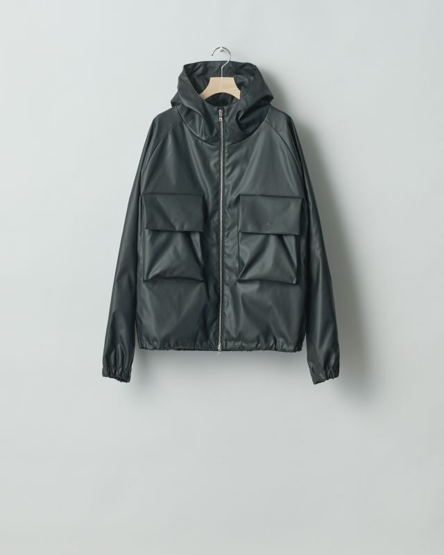 ssstein HOODED SHORT JACKET・BLACK (COATED) - tity