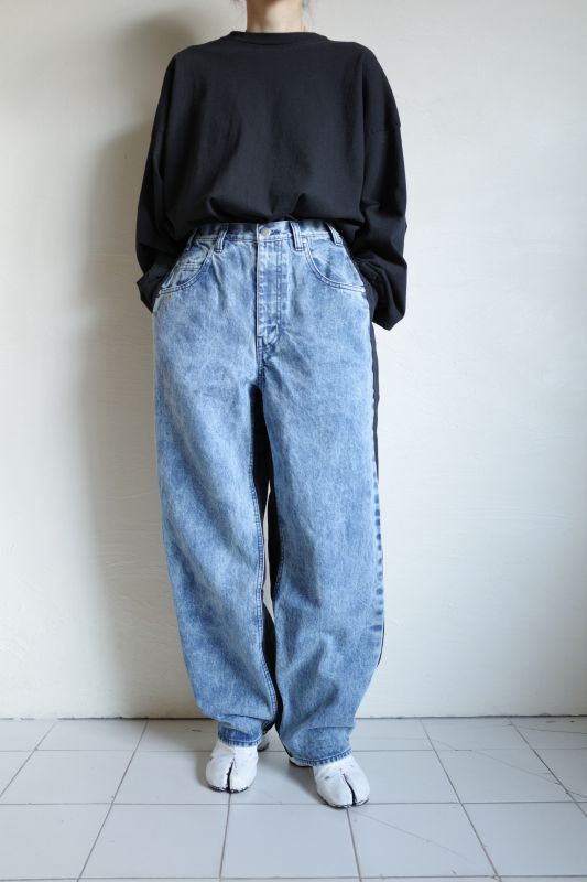 stein NYLON COMBINATION CHEMICAL BLEACHED DENIM JEANS・INDIGO - tity