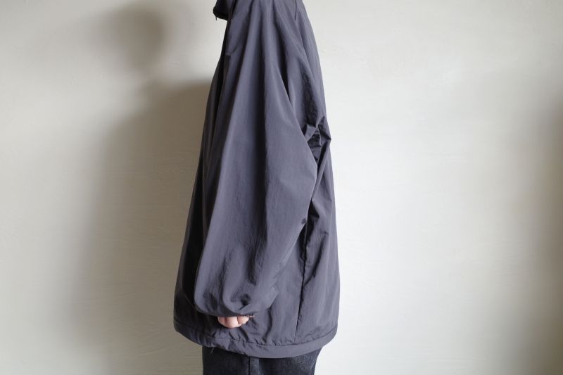 stein WINDPROOF NYLON HALF ZIP PULLOVER・DARK GREY KHAKI - tity