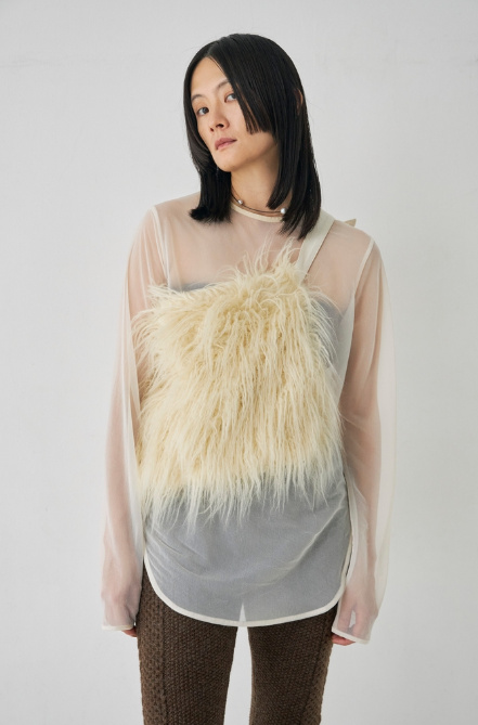 Mediam Craft Fur Bag・IVORY - tity