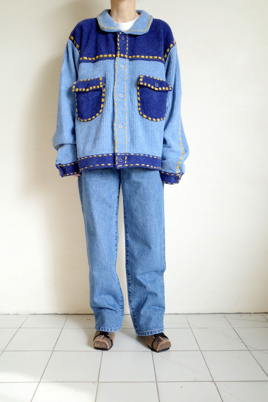 PHINGERIN フィンガリン PG1 KNIT・サックス×ブルー - tity