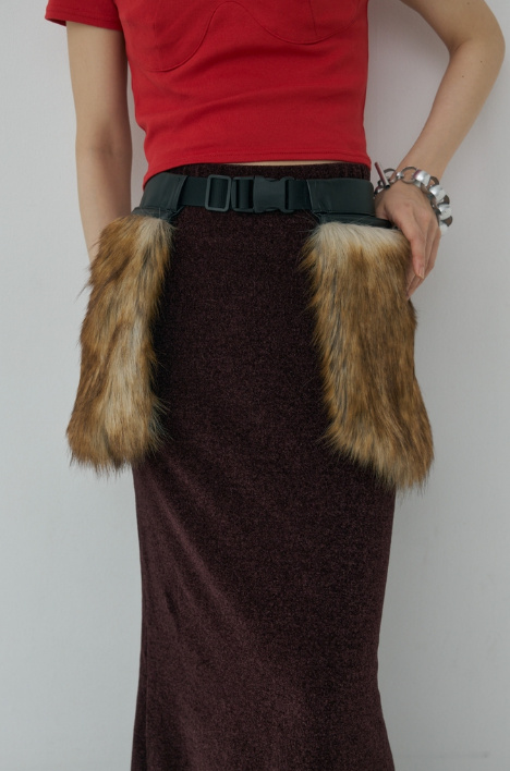 Mediam Double Craft Fur Bag - tity