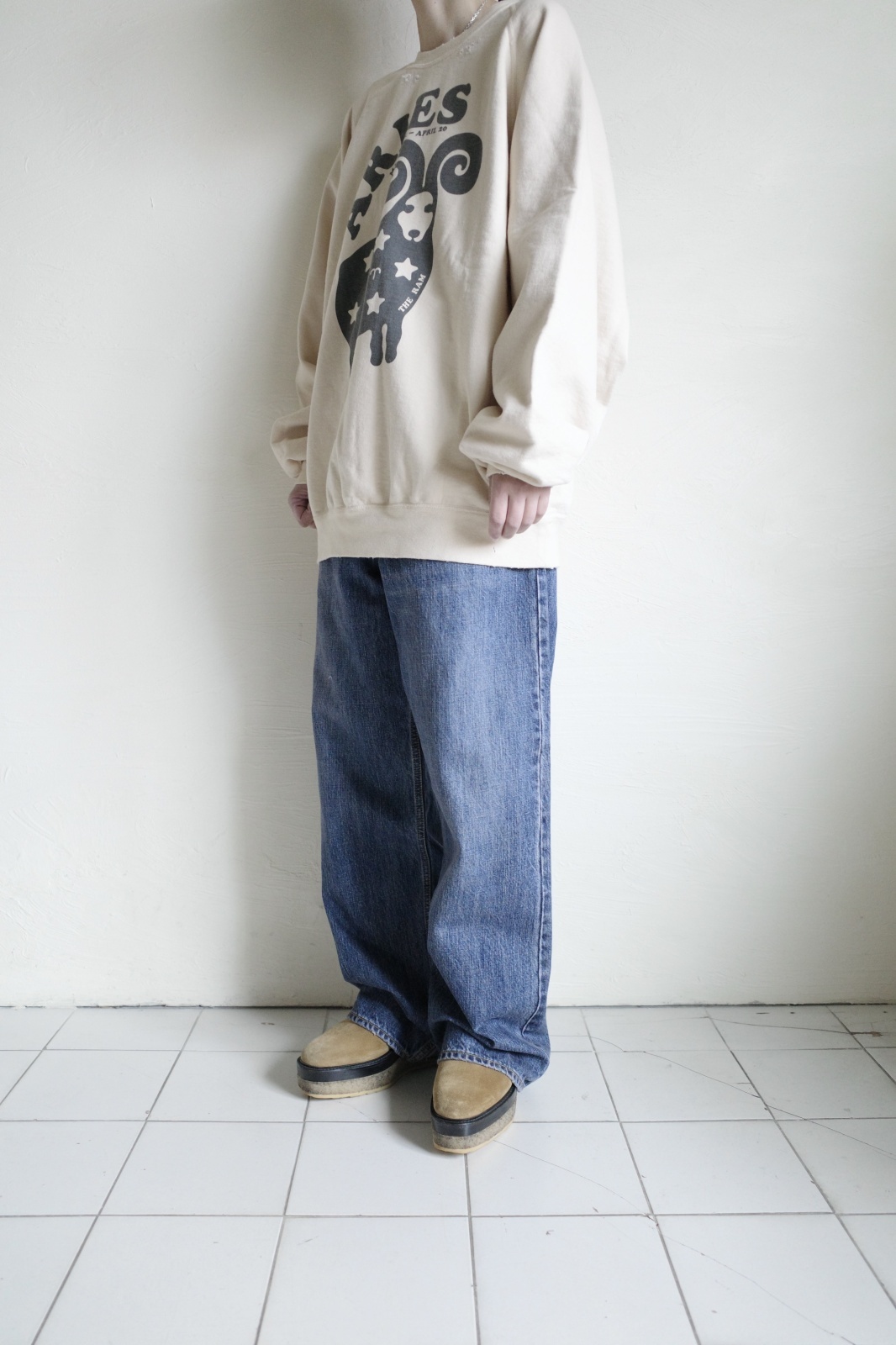 NEXUSVII. ARIES CREW SWEAT・BEIGE - tity