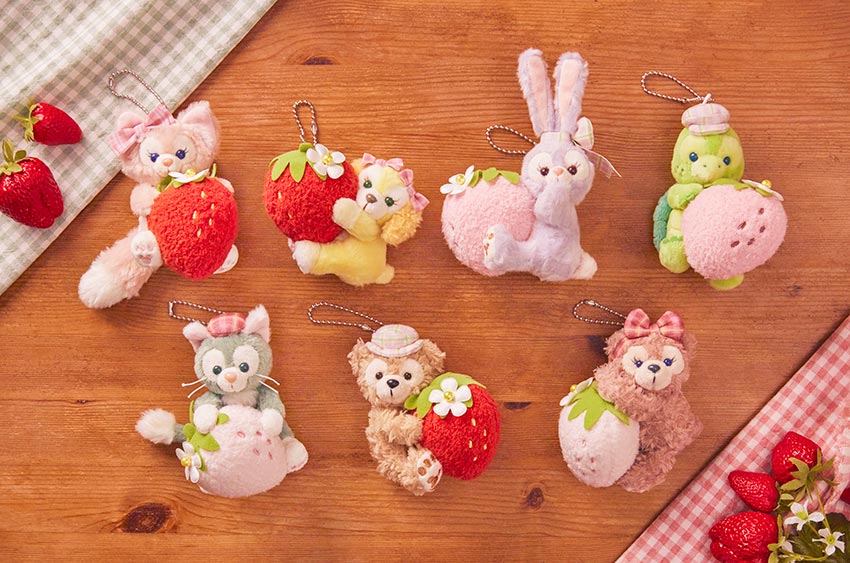 ダッフィー新グッズ！2024はいちご！「ハートフェルトストロベリー