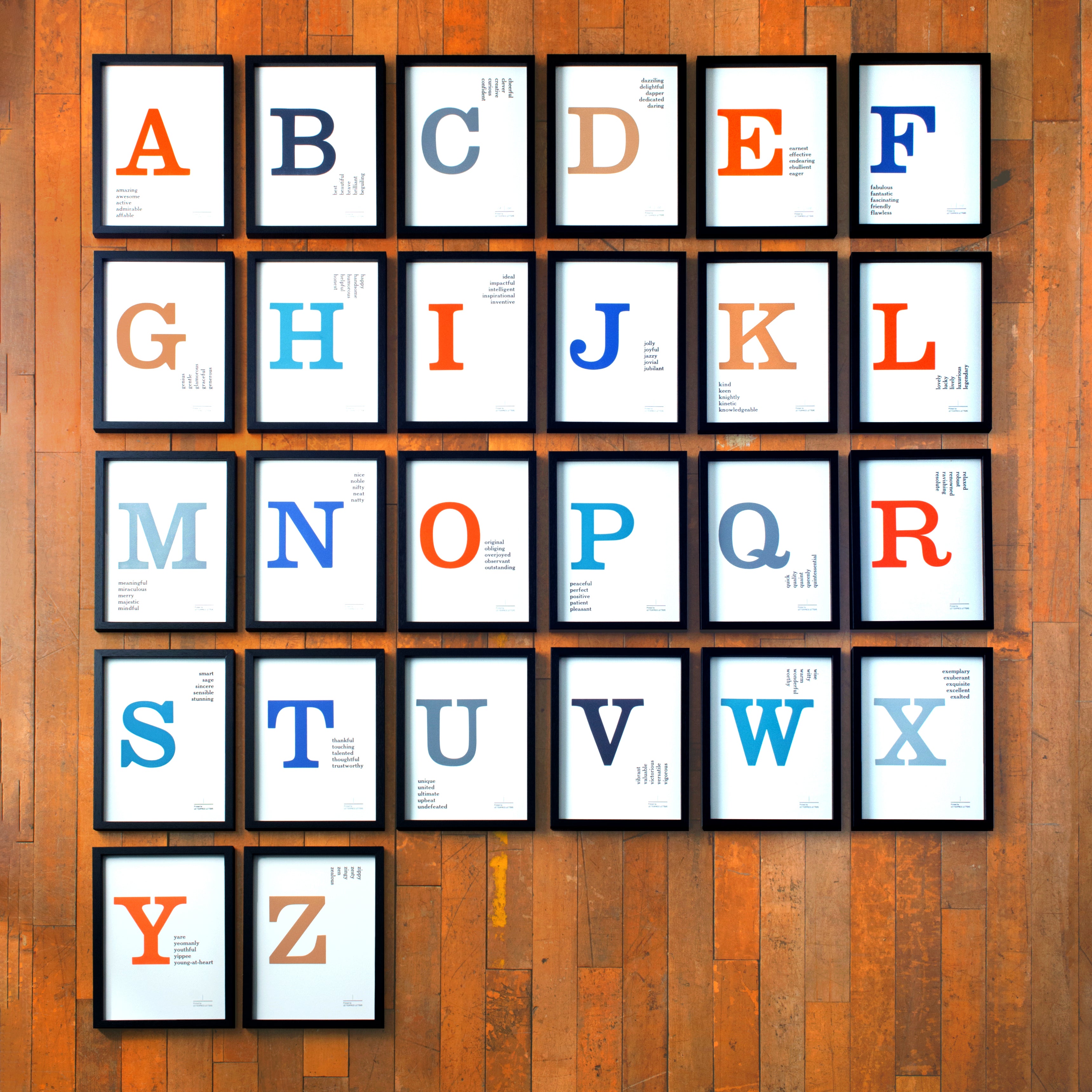 アルファベットポスター – 富ヶ谷レタープレス