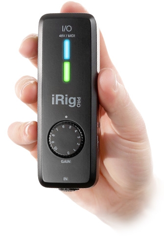 IRIG PRO I/O | INSTRUMENT/MICROPHONE INTERFACE W/ MIDI FOR IPHONE