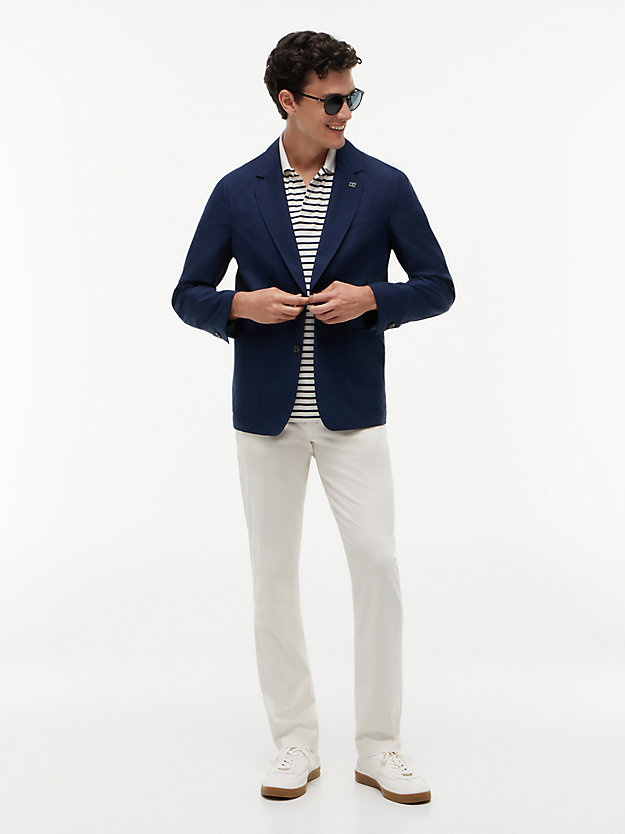 Chino droit Denton à micro-motif | Jaune | Tommy Hilfiger