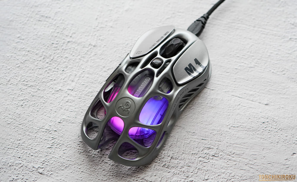 ゲーミングマウス「GravaStar Mercury M1 Pro」レビュー｜近未来