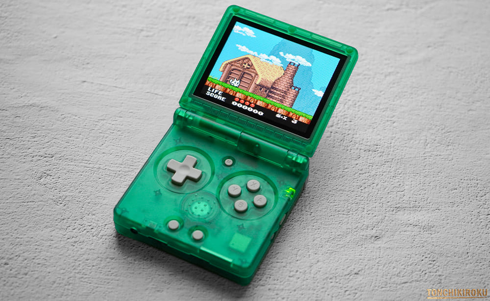 中華ゲーム機「ANBERNIC RG35XXSP 新色クリアカラー」レビュー