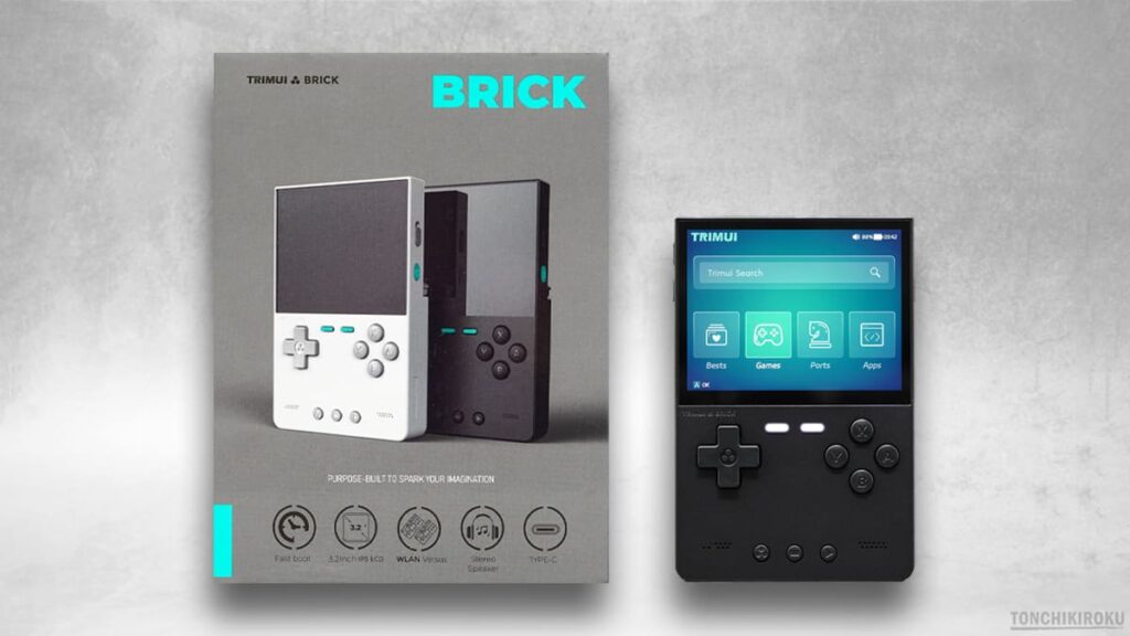 中華ゲーム機「Trimui Brick」レビュー｜小型軽量＆斬新なLEDライト