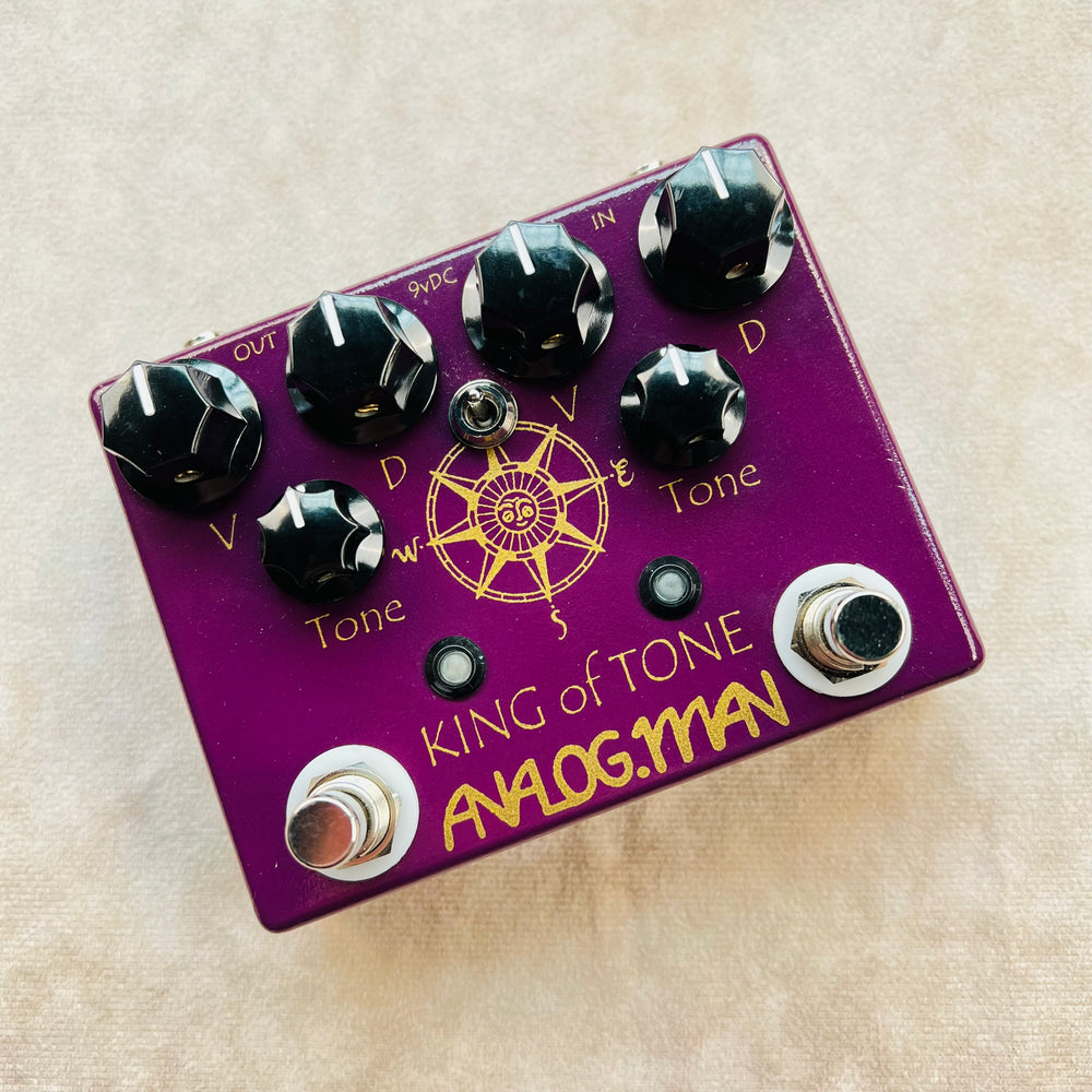 Analogman King of Tone V4 with Red Side High Gain Option and Mode